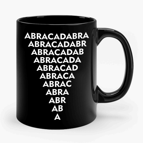 Abracadabra Spells Occult Goth Charm Heal Witch Magic Ceramic Mug