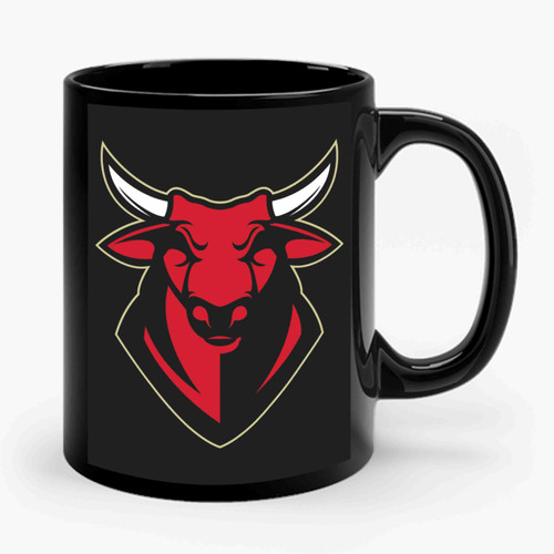 Red Bull Head Mascot Vector Ceramic Mug