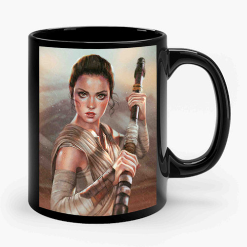 rey with quarterstaff Ceramic Mug