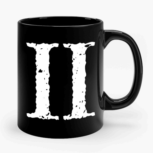 Roman Numeral II Ceramic Mug