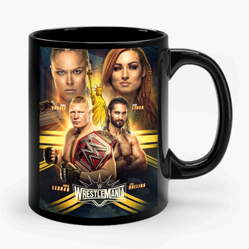 Ronda Rousey Vs Becky Lynch Wrestlemania Ceramic Mug