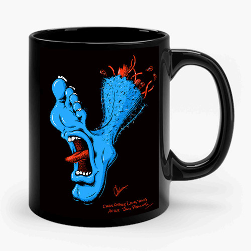 Santa Cruz Screaming Foot A Tribute To Jim Phillips On Behance Ceramic Mug