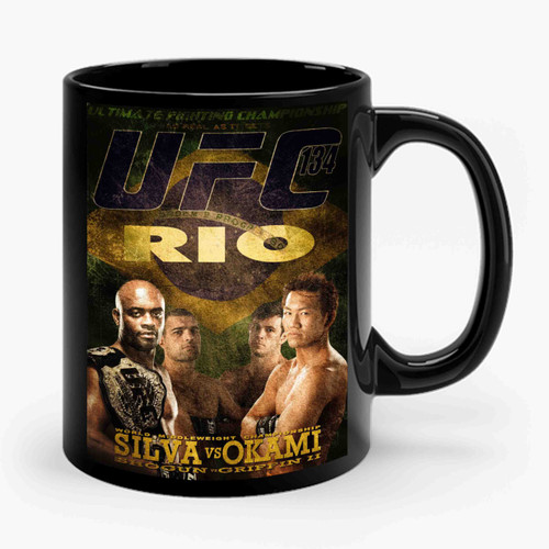Silva Vs Okami Ufc 134 Ceramic Mug