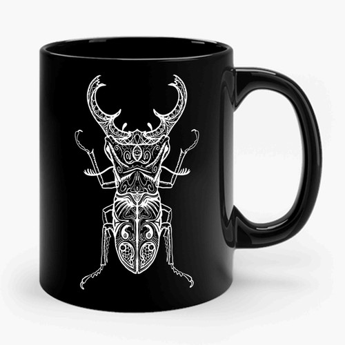 Stag Beetle Insect Ceramic Mug