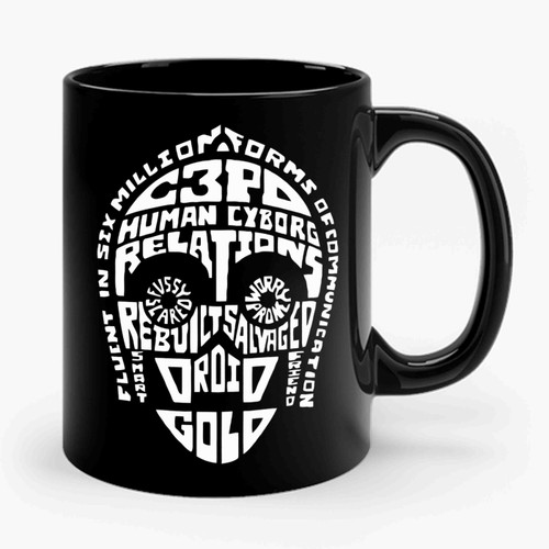 Star Wars Words Collection C3 P O Ceramic Mug