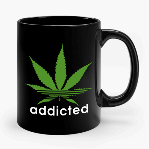 Adidas Addicted Pot Marijuana Humourous Ceramic Mug