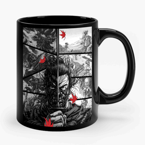The Ghost of Tsushima Comic Art Ceramic Mug