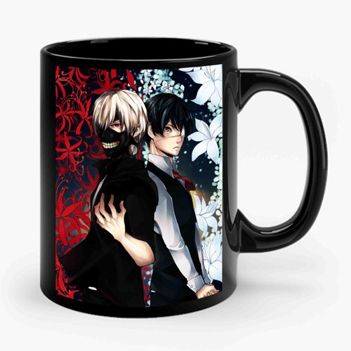 Tokyo Ghoul With Flowers Ceramic Mug