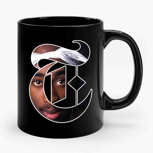 Tupac Shakur Is Mourned Concert Typography Ceramic Mug