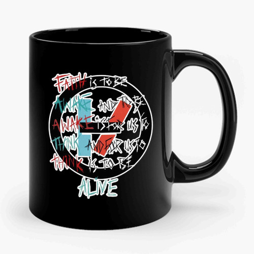 Twenty One Pilots Art Lirycs Ceramic Mug