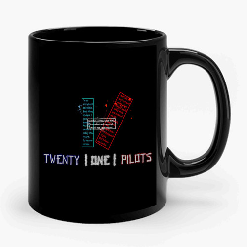 Twenty One Pilots Lyrics Ceramic Mug