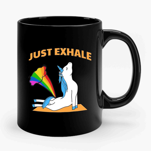 Unicorn Just Exhale Ceramic Mug