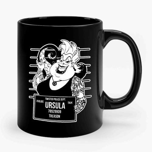 Ursula Disney Villains Mugshot Ceramic Mug