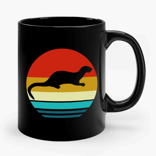 Vintage Retro Otter Ceramic Mug