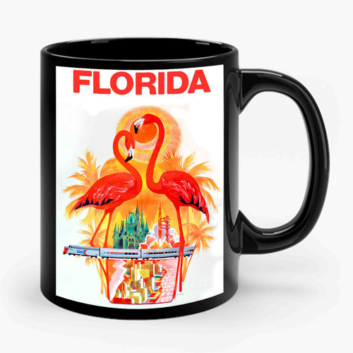 vintage florida travel Ceramic Mug