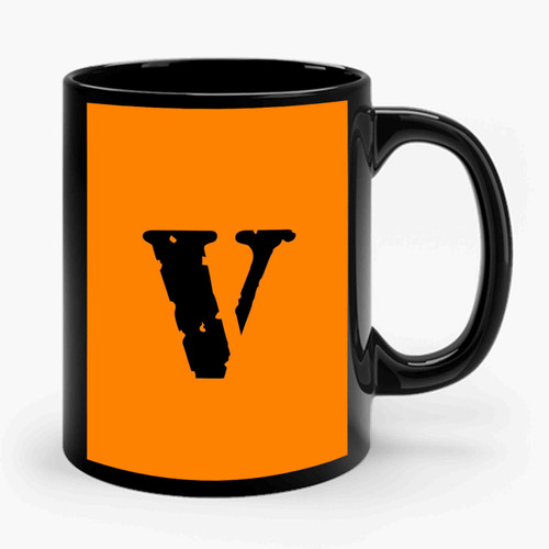 VLONE Logo Orange Ceramic Mug