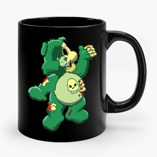Zombie Care Bear Halloween Ceramic Mug