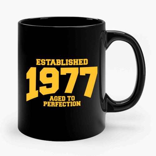 aged to perfection established 1977 Ceramic Mug