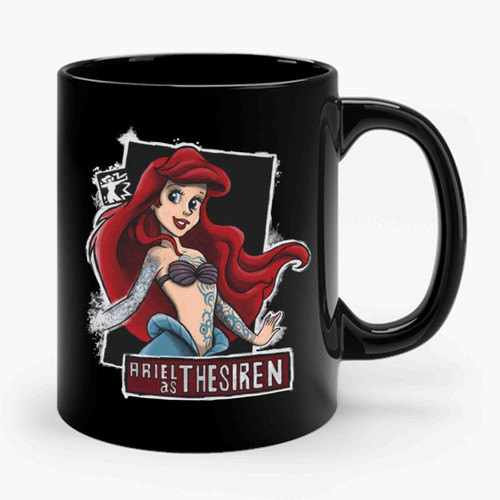 ariel mermaid as the siren Ceramic Mug