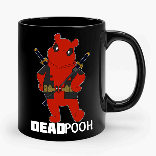 deadpooh swords action Ceramic Mug