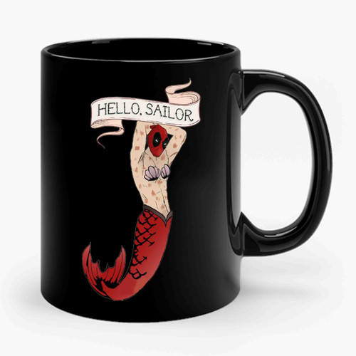 deadpool mermaid sirens funny parody Ceramic Mug