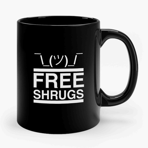 free shrugs Ceramic Mug