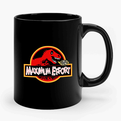 jurassic park maximum effort deadpool Ceramic Mug