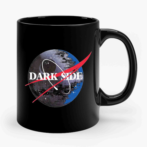 nasa dark side logo star wars parody Ceramic Mug
