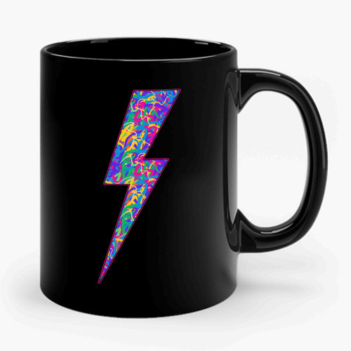 neon lightning Ceramic Mug