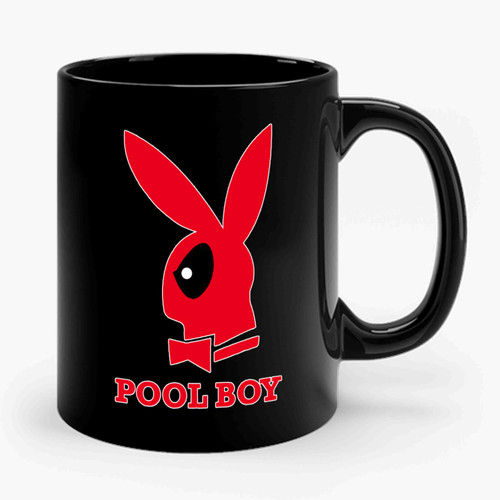 poolboy playboy fuuny deadpool parody Ceramic Mug