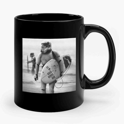 stormtrooper surfing Ceramic Mug