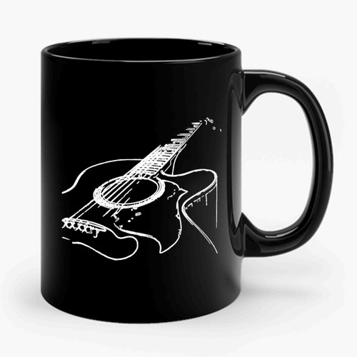 Acoustic Guitar Cool Musician Ceramic Mug