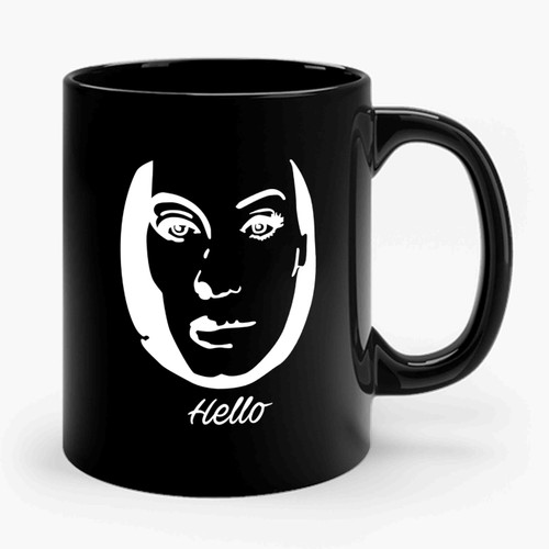 Adele Face Hello Ceramic Mug