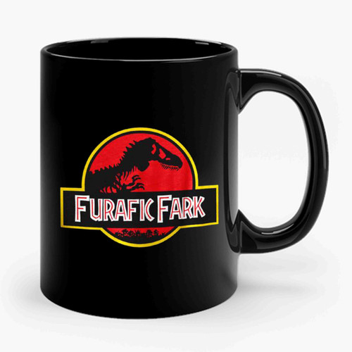 Jurassic Park Jurassic World Furafic Fark Funny Parody Ceramic Mug