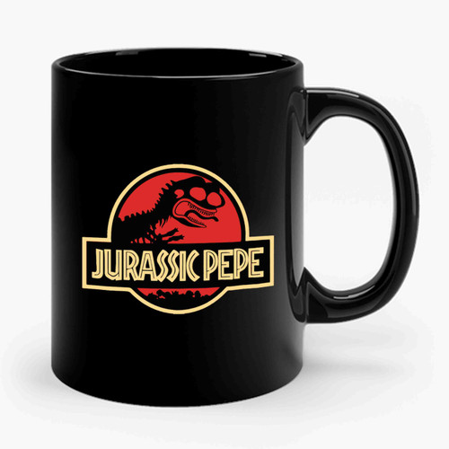 Jurassic Pepe Ceramic Mug