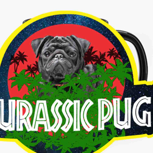 Jurassic Pug Jumper Jurassic Park Dog Present Kawaii Puppy Ceramic Mug