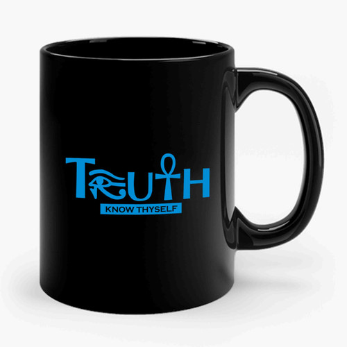 Ankh Truth Eye Of Ra Horus Heru African Egyptian Kemet Ceramic Mug