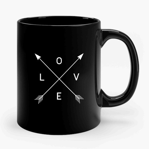 Arrow Love Motivational Quotes Inspirational Ceramic Mug