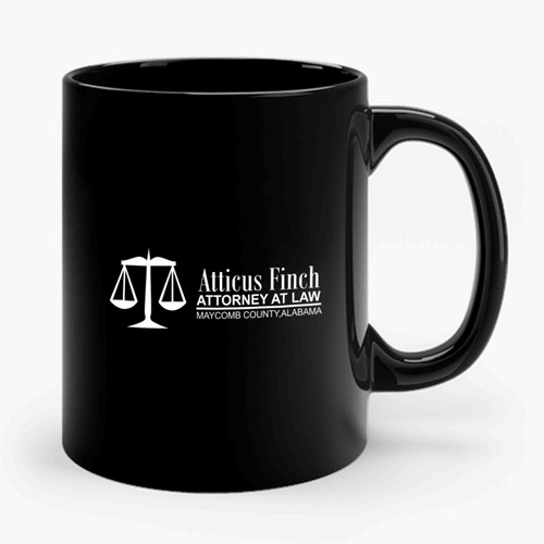 Atticus Finch Attorney At Law To Kill A Mockingbird By Harper Lee Tkam Gift English Teacher Ceramic Mug