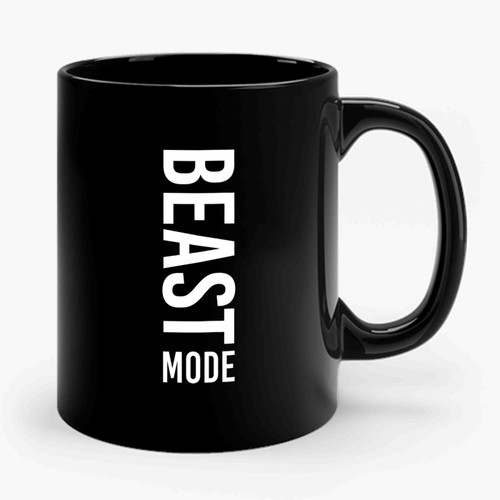 Beast Mode Workout Gym Burnout Ceramic Mug