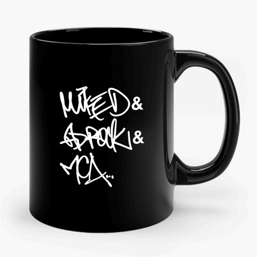 Beastie Boys Names Boyz Mca Mike D Ad Rock Street Font Style Ceramic Mug