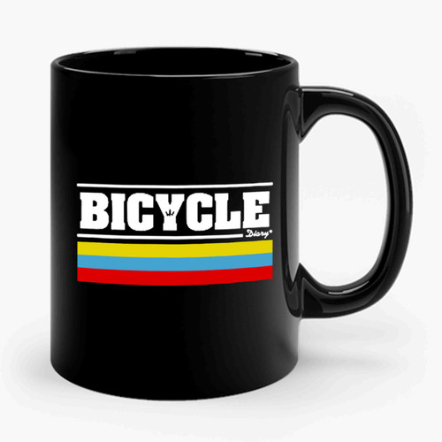 Bicycle Diary Vintage Style Cycling Ceramic Mug