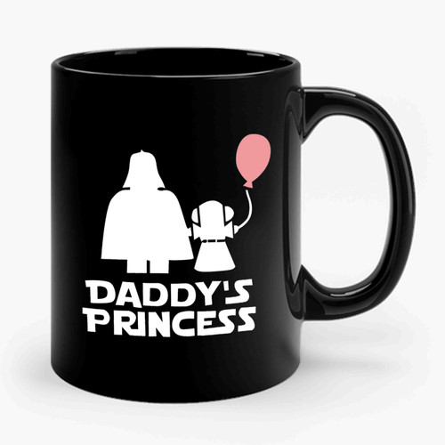 Daddy's Princess Star Wars Darth Vader and Leia Ceramic Mug