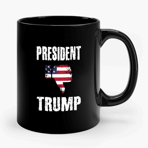 Dislike Icon President Trump Anti Donald Trump Fuck Donald Trump Ceramic Mug