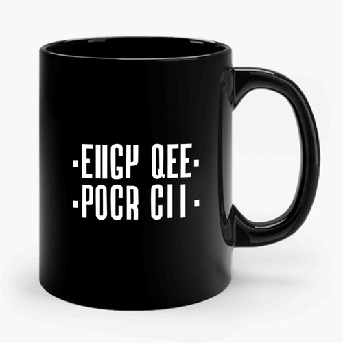 Eiigy Qee Pocr Cii Hidden Funny Words Ceramic Mug