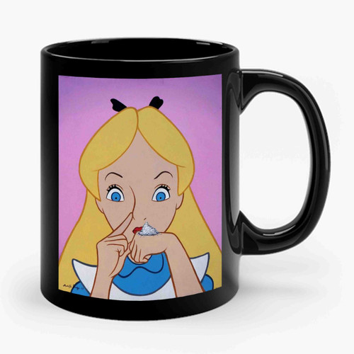 Alice Wonderland Cocain Funny Drug Ceramic Mug