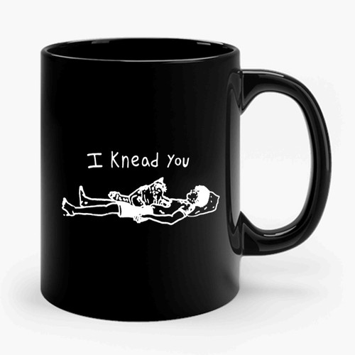 Funny Cat I Knead You Romantic Pun Funny Gift Ceramic Mug