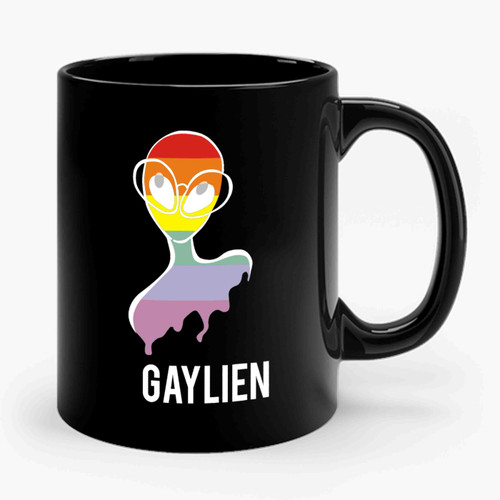 Gay Pride Gaylien LGBT Pride Funny Ceramic Mug