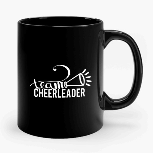 Gender Reveal Team Cheerleader Ceramic Mug