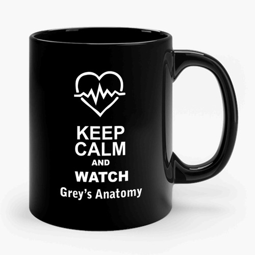 Grey's Anatomy Fan Keep calm and watch Grey's Anatomy Ceramic Mug